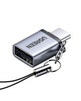  Ugreen US270 USB-C (Male) / USB-A 3.0 (Female) Adapter with Lanyard Space Gray 