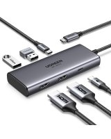  Ugreen UGREEN Revodok Pro 206 USB-C 6-in-1 Hub 15852 (6941876218523) 