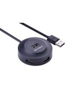  Ugreen UGREEN CR106 Hub Adapter 4in1 4xUSB 1m (black) 