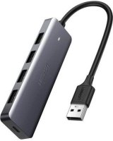  Ugreen Ugreen Adapter 4in1 UGREEN Hub USB to 4x USB 3.0 + USB-C (gray) 