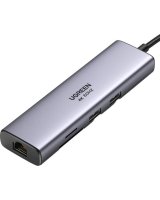  iLike Adapter Hub UGREEN USB-C to 2x USB 3.0 HDMI RJ45 SDTF 