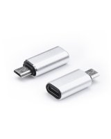  OEM Adapter Typ C (female) to Micro USB (male) silver 