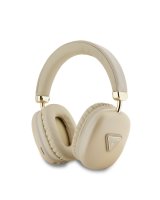  - Guess Saffiano PU Leather Triangle Logo Wireless Headhones Gold 