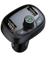  Baseus S09 Bluetooth FM / MP3 Transmitter Car Charger 2x USB 3.4A + Micro SD Black 