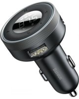  Baseus Baseus CCLH-01 automašīnas lādētājs un FM raidītājs melns 