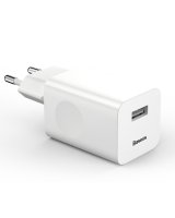  Baseus Wall charger QC 3.0 1x USB 3A 24W White 