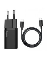  Baseus Super Si Quick Charger USB-C 25W + Data Cable Type-C to Type-C 1m 