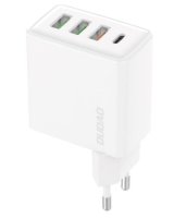  Dudao Fast charger 3x USB / 1x USB Type C 20W, PD, QC 3.0 White 