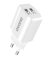  Dudao EU wall charger 2x USB 5V / 2.4A White 