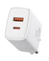  Baseus USB Type C 20W 3A Power Delivery Quick Charge 3.0 White 