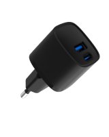  Evelatus USB-A and USB-C 30W Max / EU charger Black 