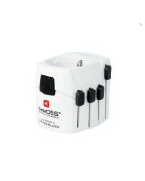  Skross Travel adapter Pro World to Europe 250V 7A White 