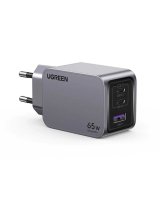  Ugreen Nexode Pro USB-A+2 USB-C 65W Mini GaN Fast Charger Set Grey 