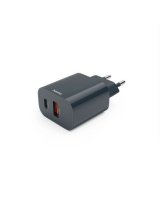  Hama Quick Charger, USB-C, USB-A, Power Delivery (PD), 20 W, anthracite Black 