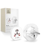  Tech-Protect Universal WL-09 UNIVERSAL TRAVEL ADAPTER FROM EU WHITE White 
