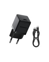  Baseus Palm Fast Charger USB-C 20W + Data Cable USB-C/USB-C 1m Black 