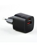  Evelatus USB-A and USB-C 30W Max / EU charger Black 