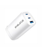  Evelatus 65W Max Fast Charger CN USB-C1/USB-C1/USB-A White 