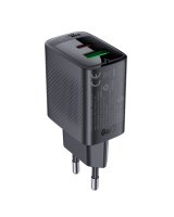  Acefast Acefast A78 Charger Network GaN USB-A / USB-C PD 20W - Black 