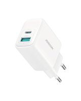  Joyroom Joyroom JR-TCF21 network charger USB-C / USB-A 20W PD / QC 3.0 - white 