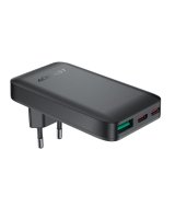  Acefast Acefast A100 65W GaN 2 USB-C+ USB-A Charger Ultra Slim - Black 