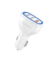  Dudao Dudao car charger quick charge Quick Charge 3.0 QC3.0 2.4A 18W 3x USB white (R7S white) 