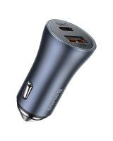  Baseus Baseus Golden Contactor Pro fast car charger USB Type C / USB 40 W Power Delivery 3.0 Quick Charge 4 + SCP FCP AFC gray (CCJD-0G) 