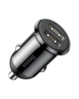  Baseus Baseus Grain Pro car charger 2x USB 4.8 A black (CCALLP-01) 