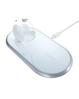  Choetech Choetech Qi 2in1 wireless charger for smartphones / Apple Watch with stand (MFI) USB Type C white (T317) 