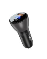  Acefast Acefast Car Charger 63W USB Type C / USB, PD3.0, PPS, QC3.0, AFC, FCP, SFCP black (B6 black) 