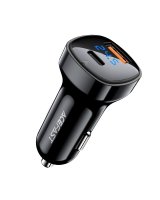  Acefast Acefast car charger 66W USB Type C / USB, PPS, Power Delivery, Quick Charge 4.0, AFC, FCP black (B4 black) 