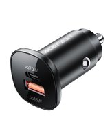  Acefast Acefast car charger 38W USB Type C / USB, PPS, Power Delivery, Quick Charge 3.0, AFC, FCP black (B1 black) 