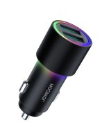  Joyroom Joyroom car charger 2 x USB with backlight 24W black (JR-CL10) 
