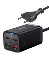  Baseus Baseus GaN3 Pro fast charger GaN 2 x USB Type C / 2 x USB 65W PD, QC4.0+, AFC, PPS + cable USB Type C - USB Type C 1m black (CCGP040101) 