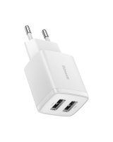  Baseus Baseus Compact charger 2x USB 10.5W white (CCXJ010202) 