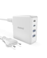 Dudao GaN 100W fast wall charger 2 x USB-C / 2 x USB Dudao A100EU - white 