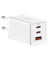  Baseus GaN 2xUSB C 1xUSB 65W fast charger Baseus GaN5 Pro + USB C - USB C 100W cable - white 