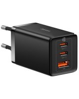  Baseus GaN 2xUSB C 1xUSB 65W fast charger Baseus GaN5 Pro + USB C - USB C 100W cable - black 