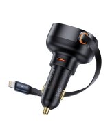  Baseus Baseus Enjoyment Pro USB-C (female) / Lightning (male) 60W car charger - black 
