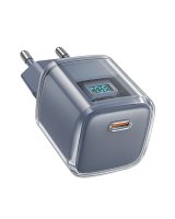  Acefast Acefast A53 PD 30W GaN USB-C charger with display - gray 