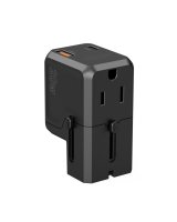  Choetech Choetech PD6038 USB-C USB-A PD 20W Travel Charger USA EU UK AU - Black 