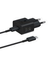  Samsung Samsung EP-T2510XBEGEU 25W SFC GaN wall charger with USB-C cable - black 