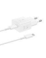  Samsung Samsung EP-T2510XWEGEU 25W SFC GaN wall charger with USB-C cable - white 