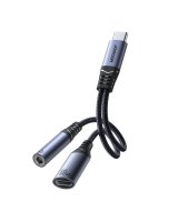  Joyroom Joyroom SY-C02 2in1 DAC adapter USB-C to USB-C / 3.5 mm mini jack - black 