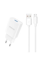  Dudao Dudao A4EU USB-A 2.1A wall charger - white + USB-A - micro USB cable 