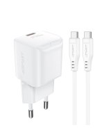  Acefast Acefast A77 Mini PD 30W GaN wall charger + USB-C cable - white 