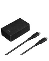  UNIQ Uniq Versa Slim LITHOS Collective USB-C PD 18W wall charger + USB-C / USB-C cable - black 