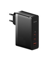  Baseus Baseus GaN5 Pro fast charger 2xUSB-C + USB 140W EU black (CCGP100201) 