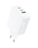  Acefast Acefast fast charger GaN (2x USB-C / USB-A) PPS / PD / QC4+ 65W white (A41) 