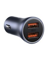  Baseus Baseus Golden Contactor Pro 2x USB-A 40W car charger QC SCP FCP AFC - gray 